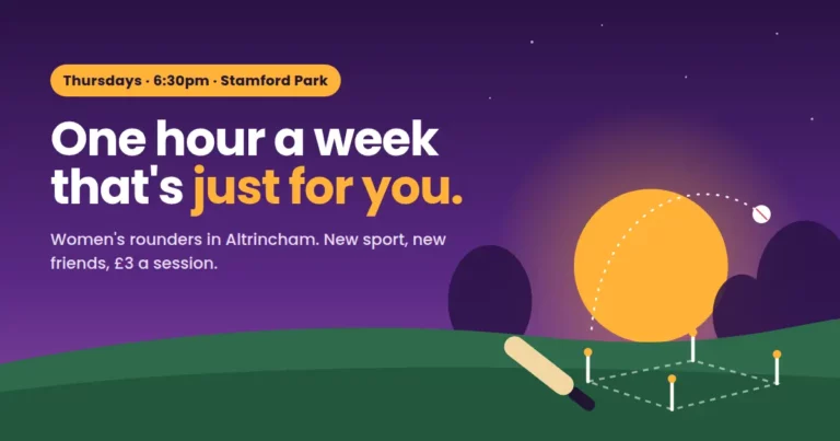 Women's rounders in Altrincham, Thursday evenings at Stamford Park